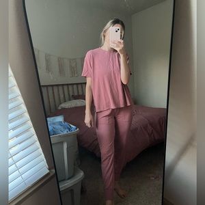 Madewell MWL dusty rose lounge SET